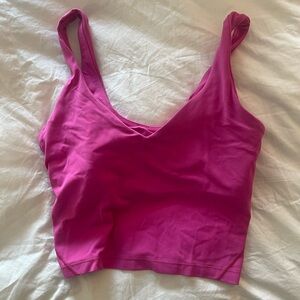 Lululemon Align Vibrant Pink Crop Top